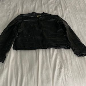 Faux leather jacket